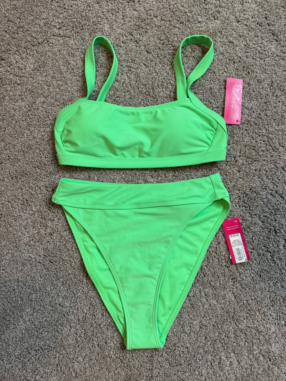 Target Bright Neon Green Two-Piece Bikini Set